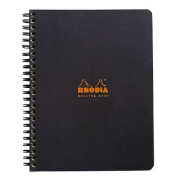 Rhodia Classic Wirebound Notebook - Medium - Black - Meeting Book